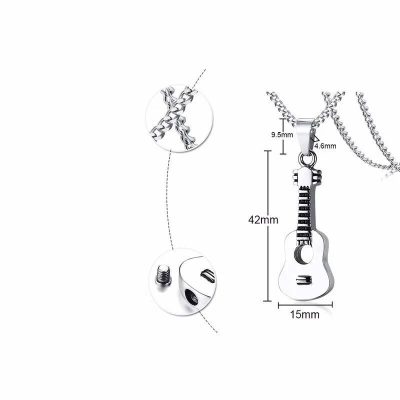 Details techniques du Collier Guitare Classique Acoustique Mélodie Nomade