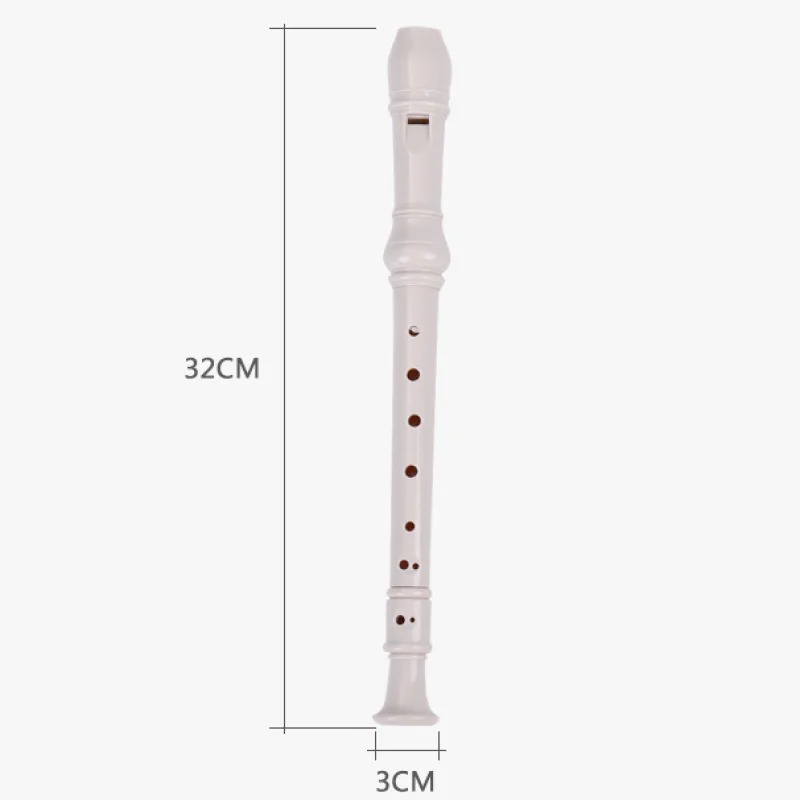 Dimensions Flûte à Bec Soprano 8 Trous Instrument d’Étude EasyPlay - 6 Couleurs au Choix